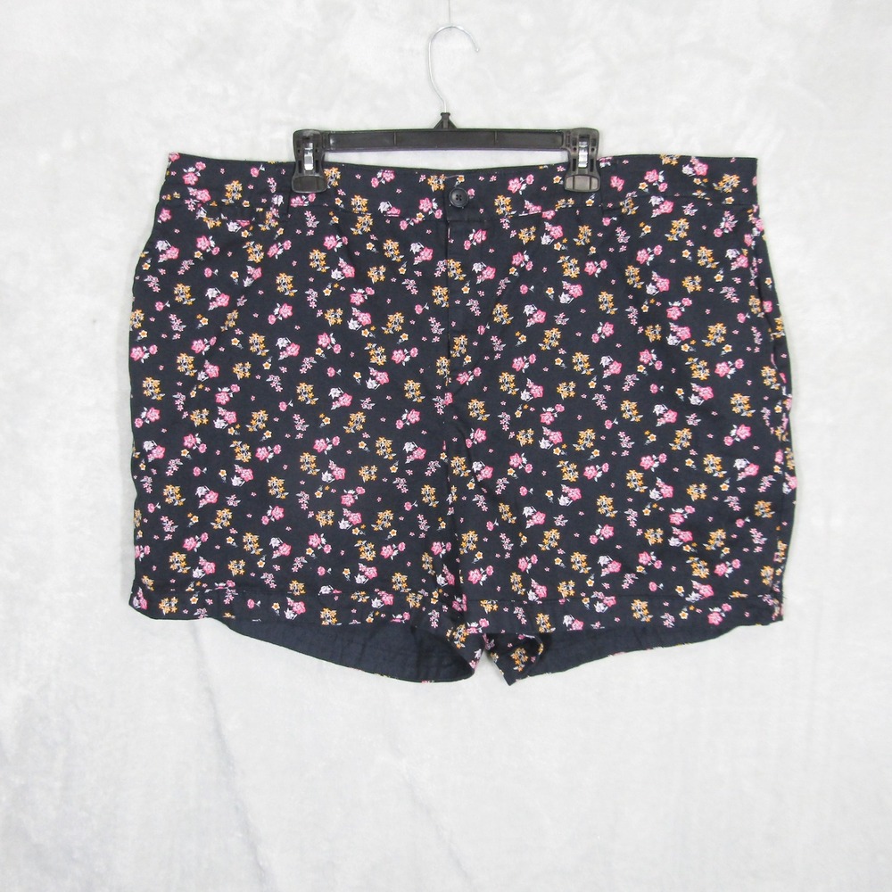 Lane Bryant Floral Print Shorts Size 24 Plus Size Casual Comfy